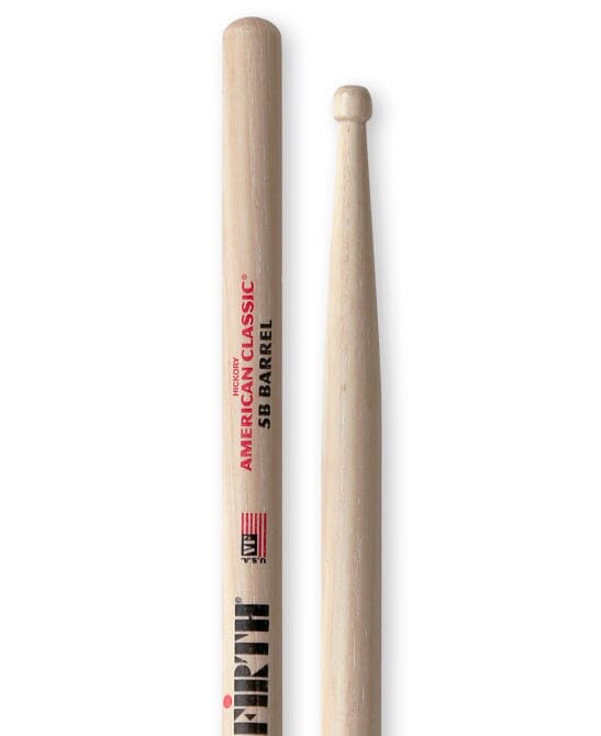 Vic Firth American Classic 5B Barrel Tip (5BBRL) DRUM STICKS VICFIRTH