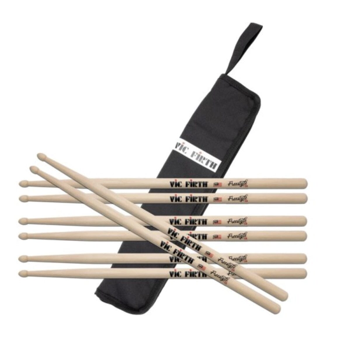 Vic Firth American Concept FS5B Drum Stick Bundle, 4 Pairs + Essential Stick Bag (PFS5B.4-ESB.1) DRUM STICKS Vic Firth