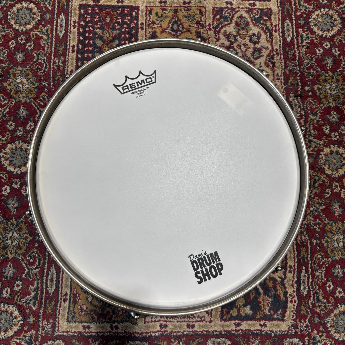 Vintage 1965 Ludwig Pioneer 5" x 14" Snare Drum – Silver Sparkle USED SNARE DRUMS LUDWIG