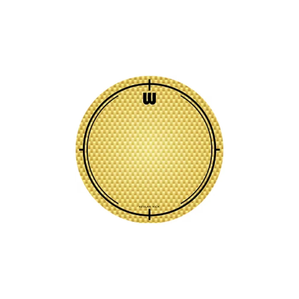 Williams Kick Patch Single Pedal Dot Kevlar, Yellow (WSKV-YL) NEW DRUM ACCESSORIES Williams Gear & Parts