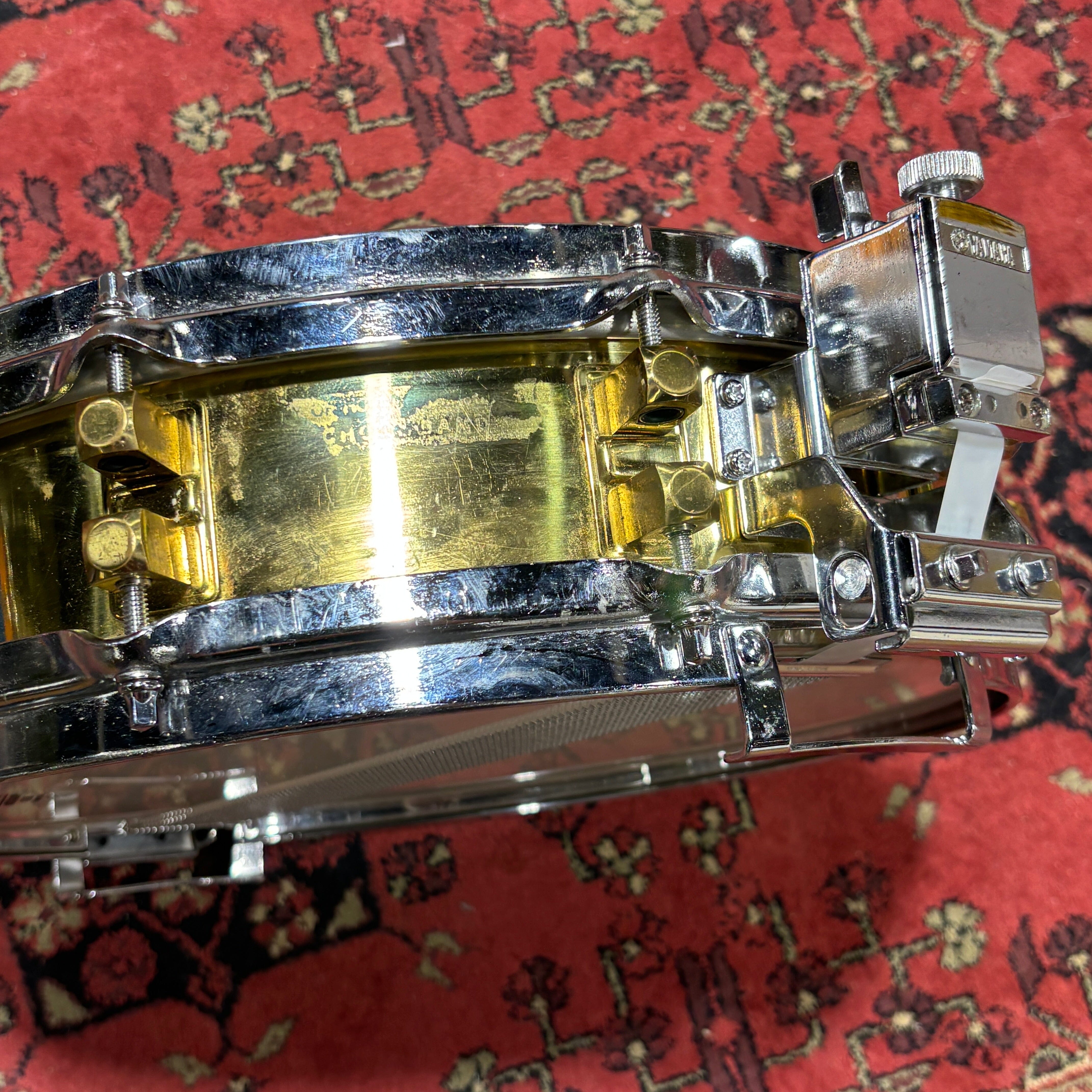 Yamaha SD-493 Brass Piccolo Snare Drum 14x3.5 Made in Japan 1988 CONSIGNMENT DRUM KIT Yamaha