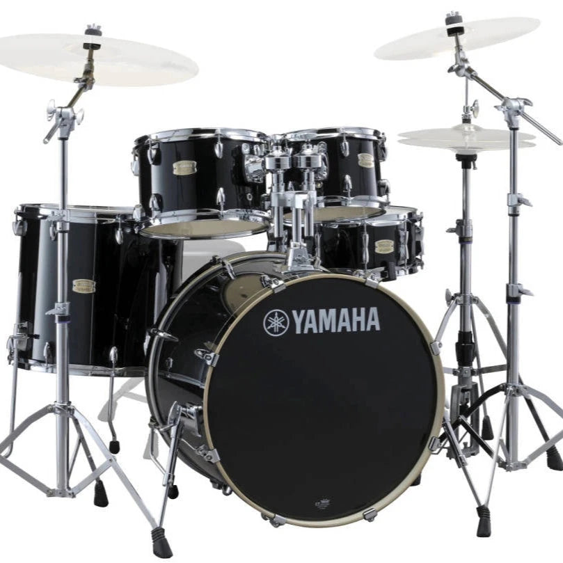 Yamaha Stage Custom Birch 5-Piece Drum Kit (22,10,12,16,SD) with 700 Series Hardware, Raven Black (SBX2F57-RB) NEW DRUM KIT Yamaha