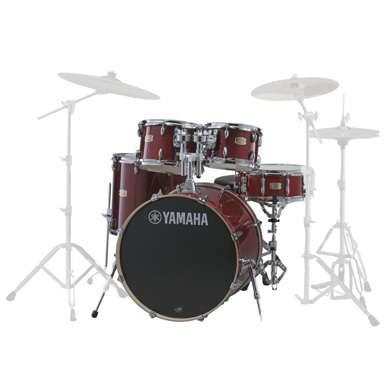 Yamaha Stage Custom Drum Kit, Cranberry Red 10/12/16/22/Snare (SBP0F5CR) NEW DRUM KIT YAMAHA CANADA
