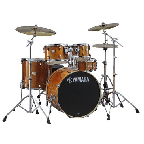 Yamaha Stage Custom Birch 5-Piece Drum Kit w/ HW780 Hardware, Honey Amber (SBX0F57 HA)
