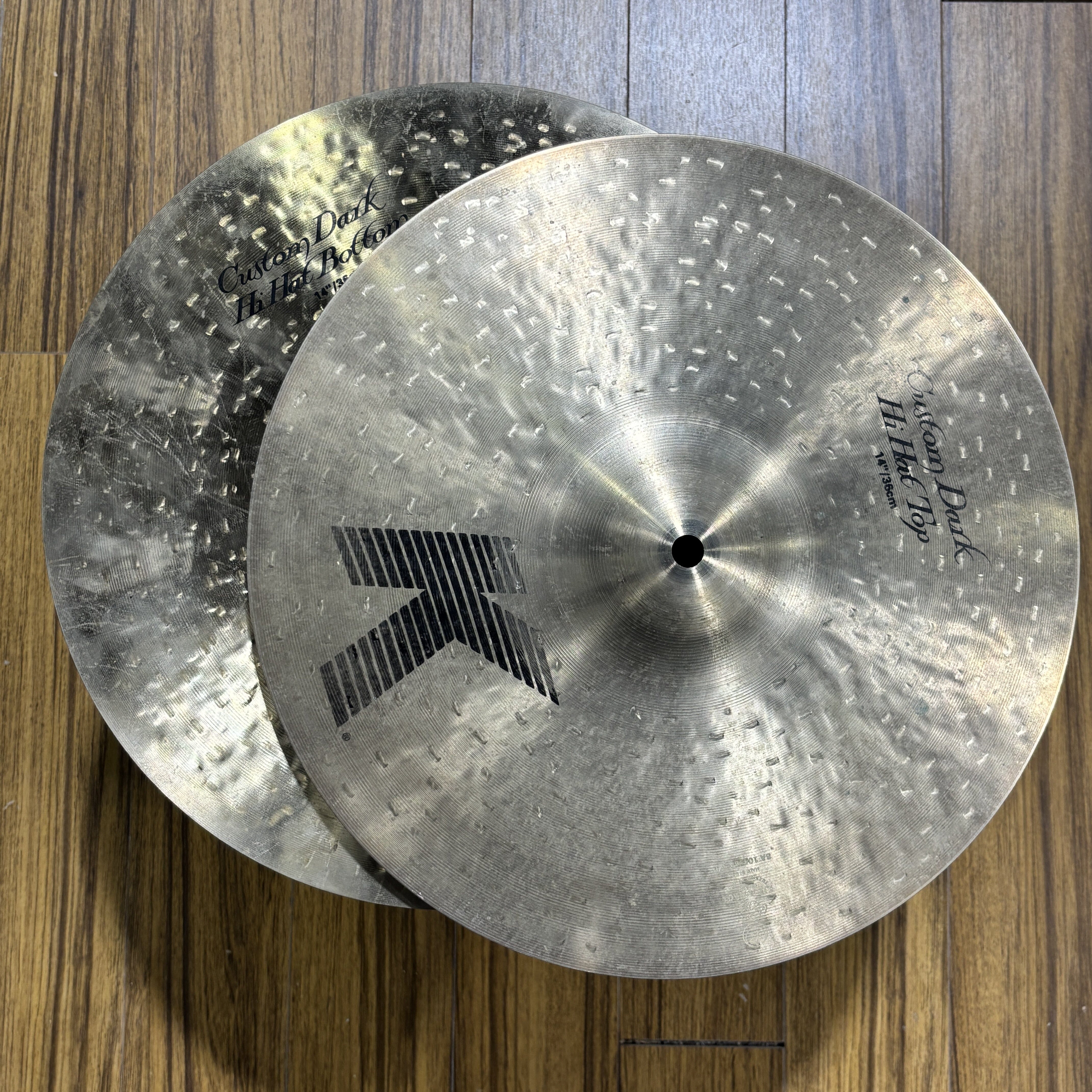 Zildjian 14" K Custom Dark Hi Hats USED ZILDJIAN CYMBALS Zildjian