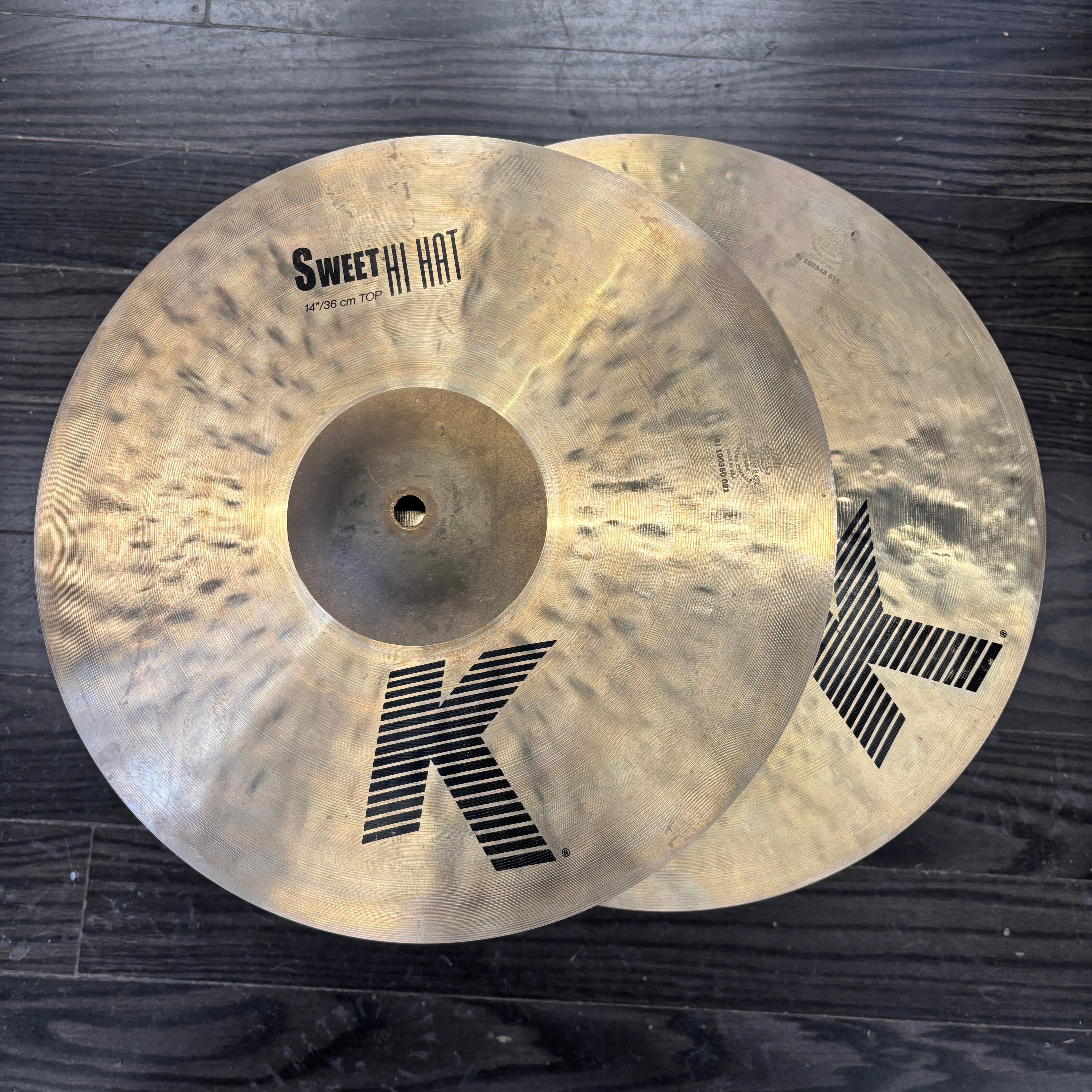 Zildjian 14" K Sweet Hi Hats CONSIGNMENT CYMBALS Zildjian