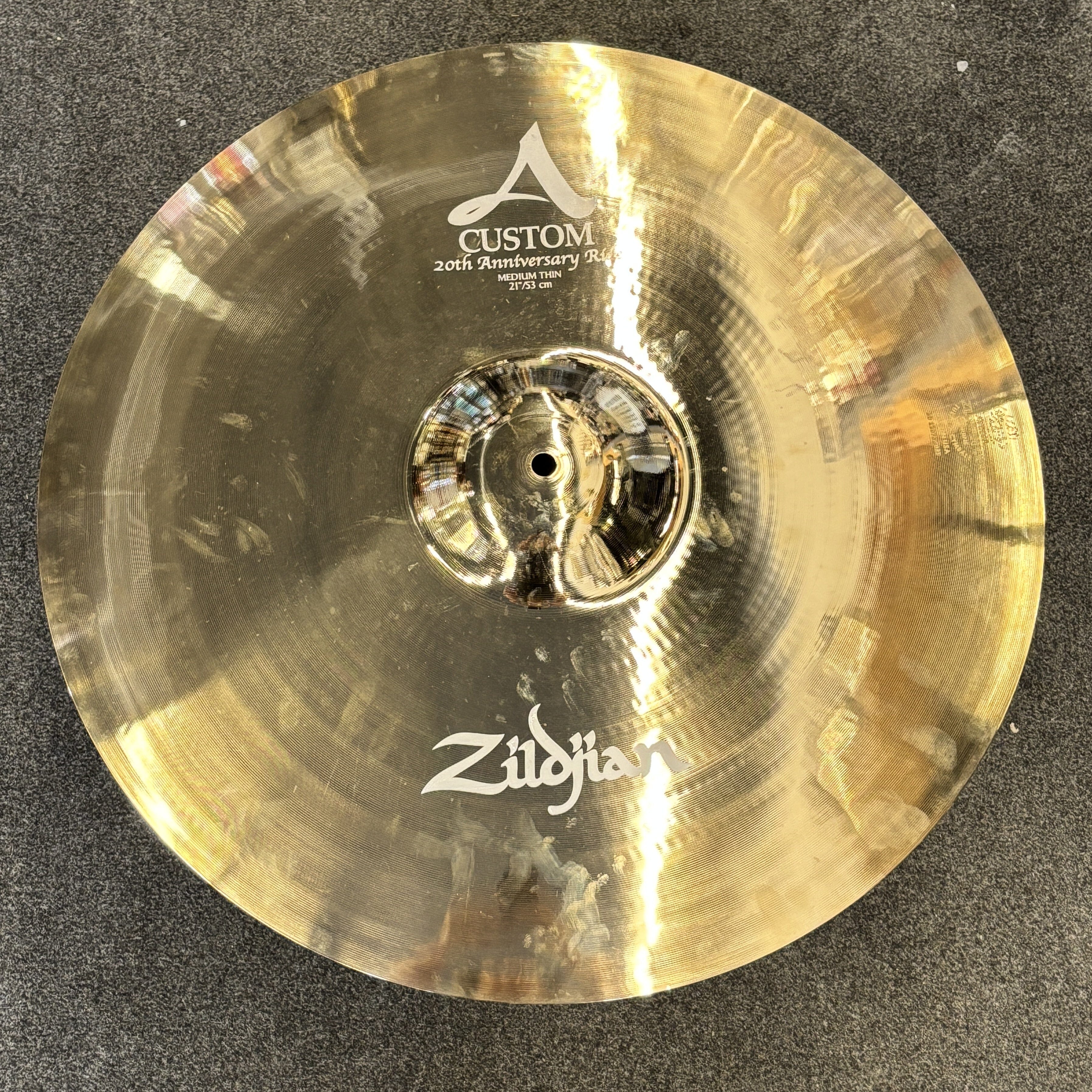 Zildjian 21" 20th Anniversary A Custom Ride USED ZILDJIAN CYMBALS Zildjian