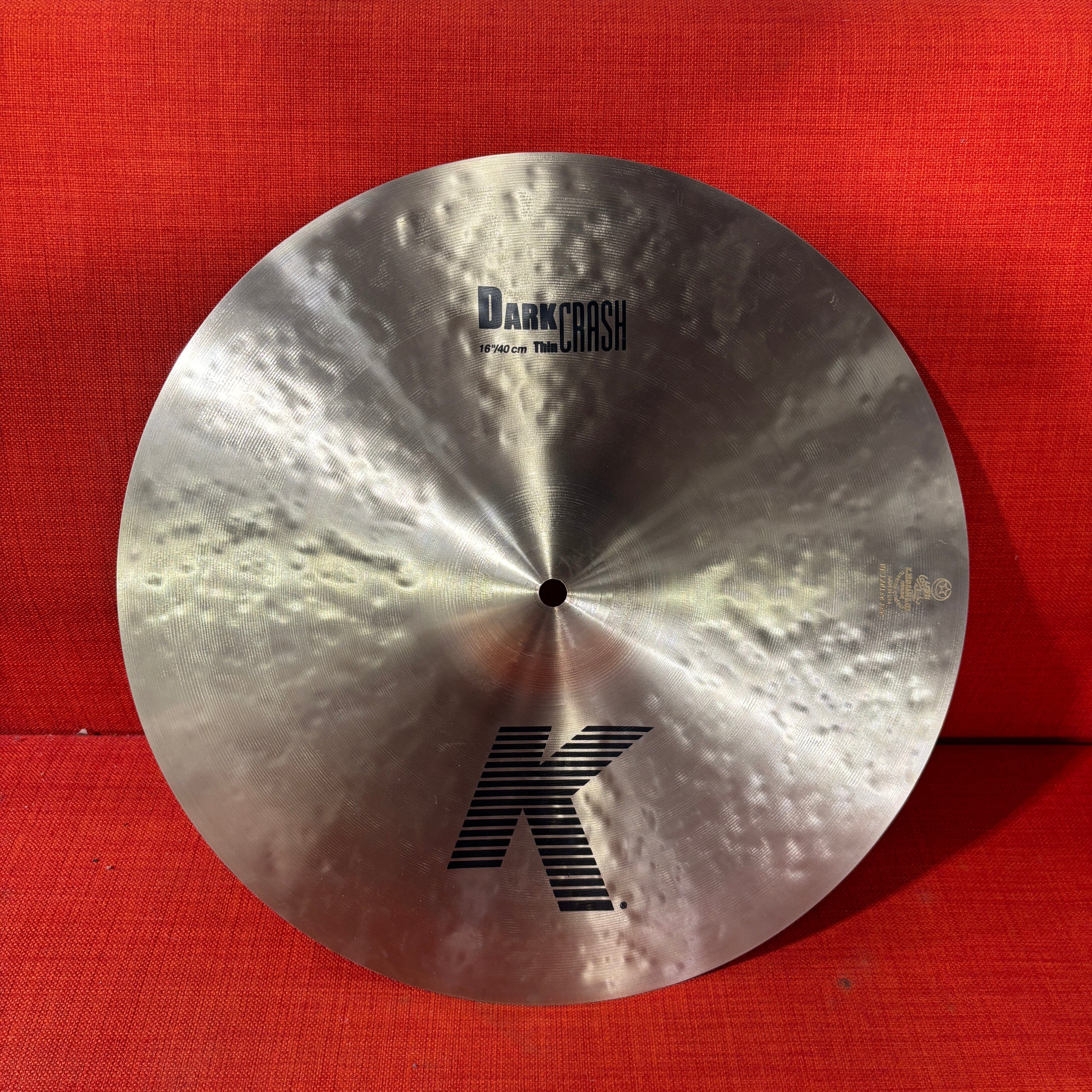 Zildjian K Dark 16" Crash - used USED ZILDJIAN CYMBALS Zildjian