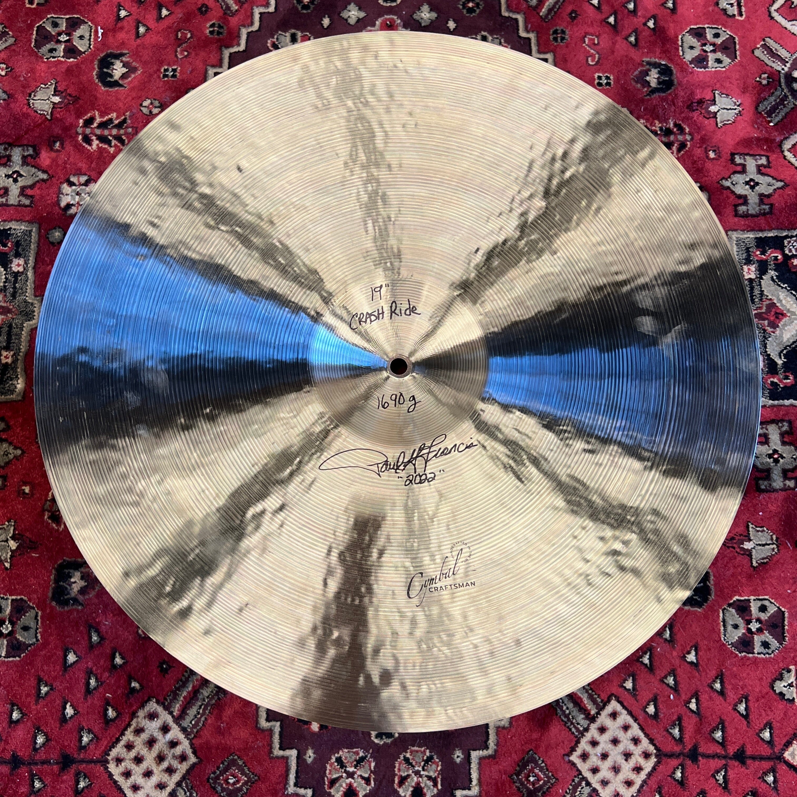 Cymbal Craftsman 19" by Paul Francis 1690gr drum kit Cymbal Craftsman