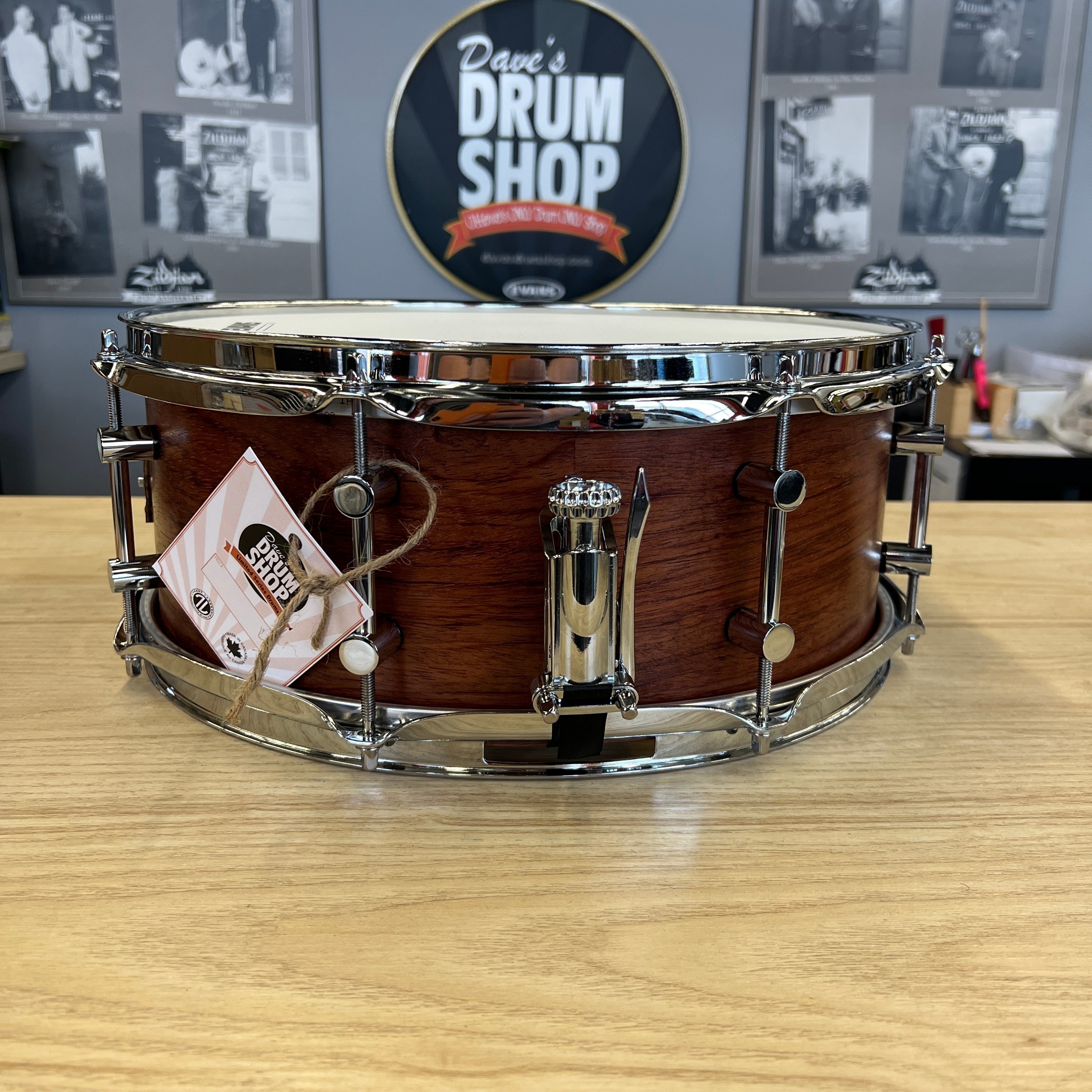 Dave's Limited Edition Snares for Charity Bubinga drum kit Dave's Drum Shop