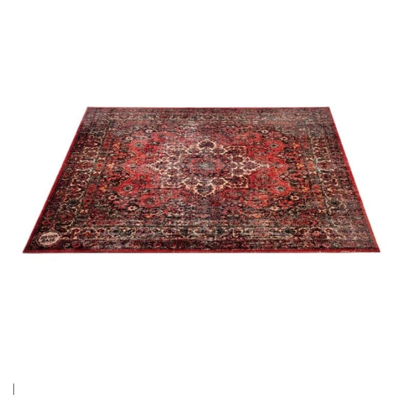 DRUMnBASE Vintage Persian Style Stage Rug, Original Red 6'x5.25' (VP185-ORD) Rugs DRUMnBASE