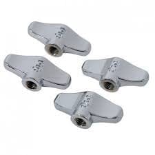 DW 8mm Wing Nut 4 Pack, Chrome (DWSM2238) wing nut DW