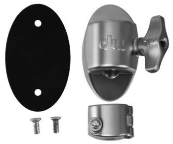 DW Tom Mount Bracket in Satin Chrome (DWSMTB12SC2) tom mount DW