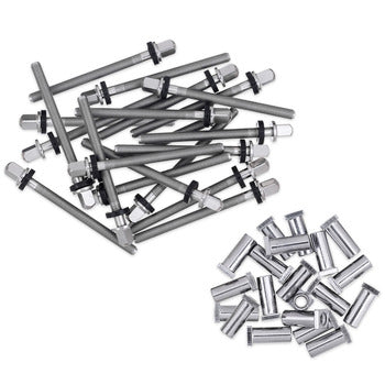 DW True-Pitch 50 Rods for 5.5" Snare w/ Receivers, 20 Pack (DWSMTP50S55) TENSION RODS DW