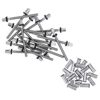 DW True-Pitch 50 Rods for 6" Snare w/ Receivers, 20 Pack (DWSMTP50S6) TENSION RODS DW