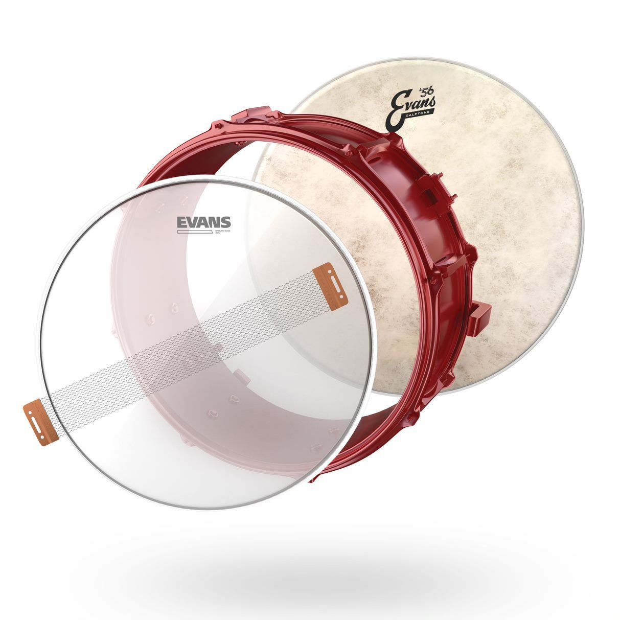 Evans 14" Calftone Snare Tune-Up Kit (ESTUK-14C7-1) Drum Heads Evans