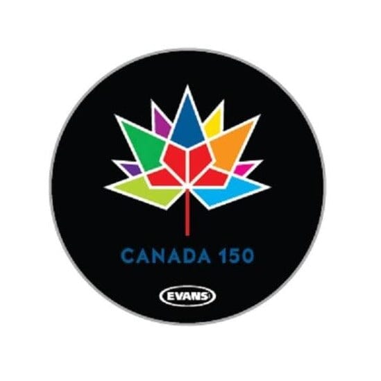 Evans 20" Canada 150th Anniversary Drum Head Drum Heads evans 