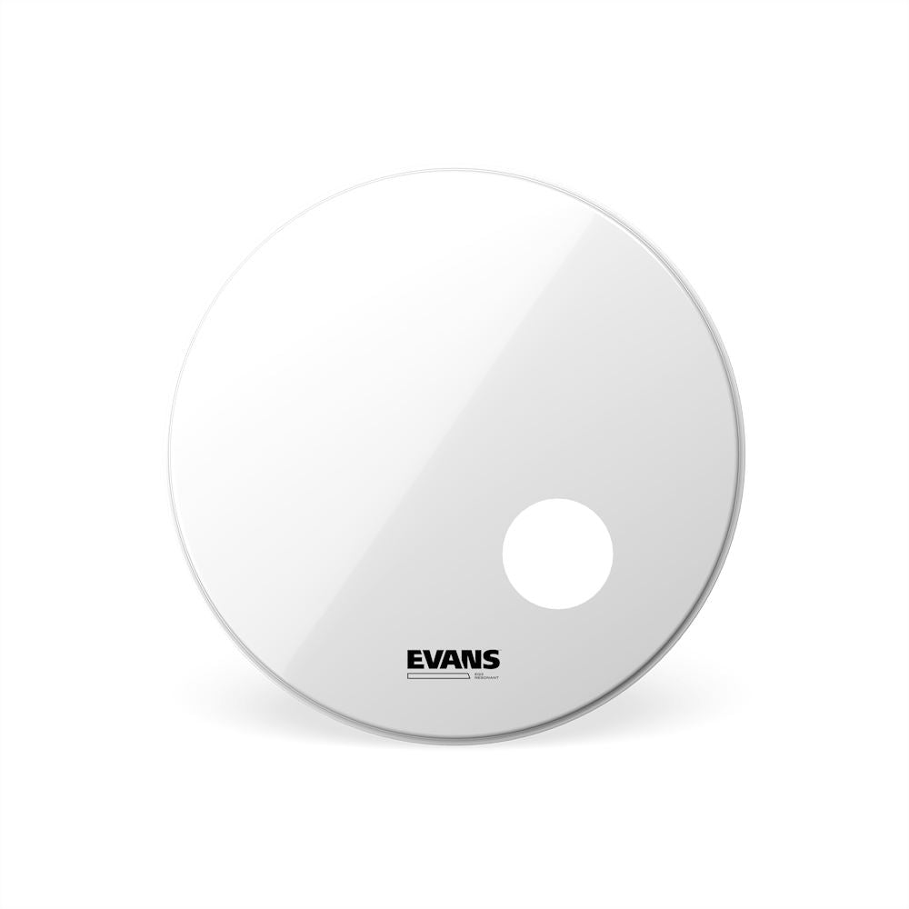 Evans 22" EQ3 Resonant Smooth White Bass Drum Head (BD22RSW) Drum Heads Evans