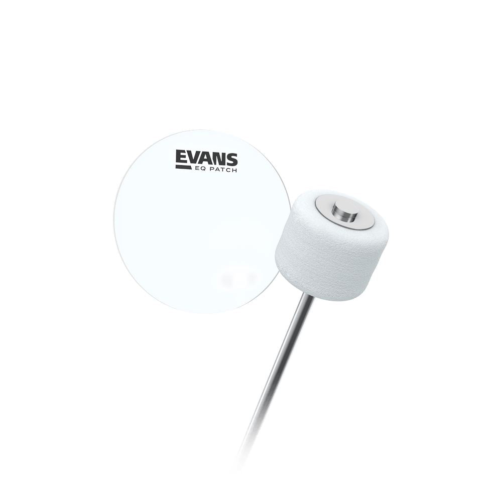 Evans EQ Patch Clear Plastic Single Patch (EQPC1) Bass Drum Beaters evans