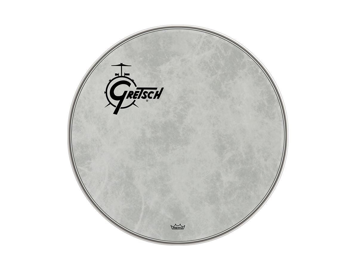 Gretsch 22" Offset Logo Bass Drum Head, Fiberskyn (GRDHFS22O) Drum Heads Gretsch