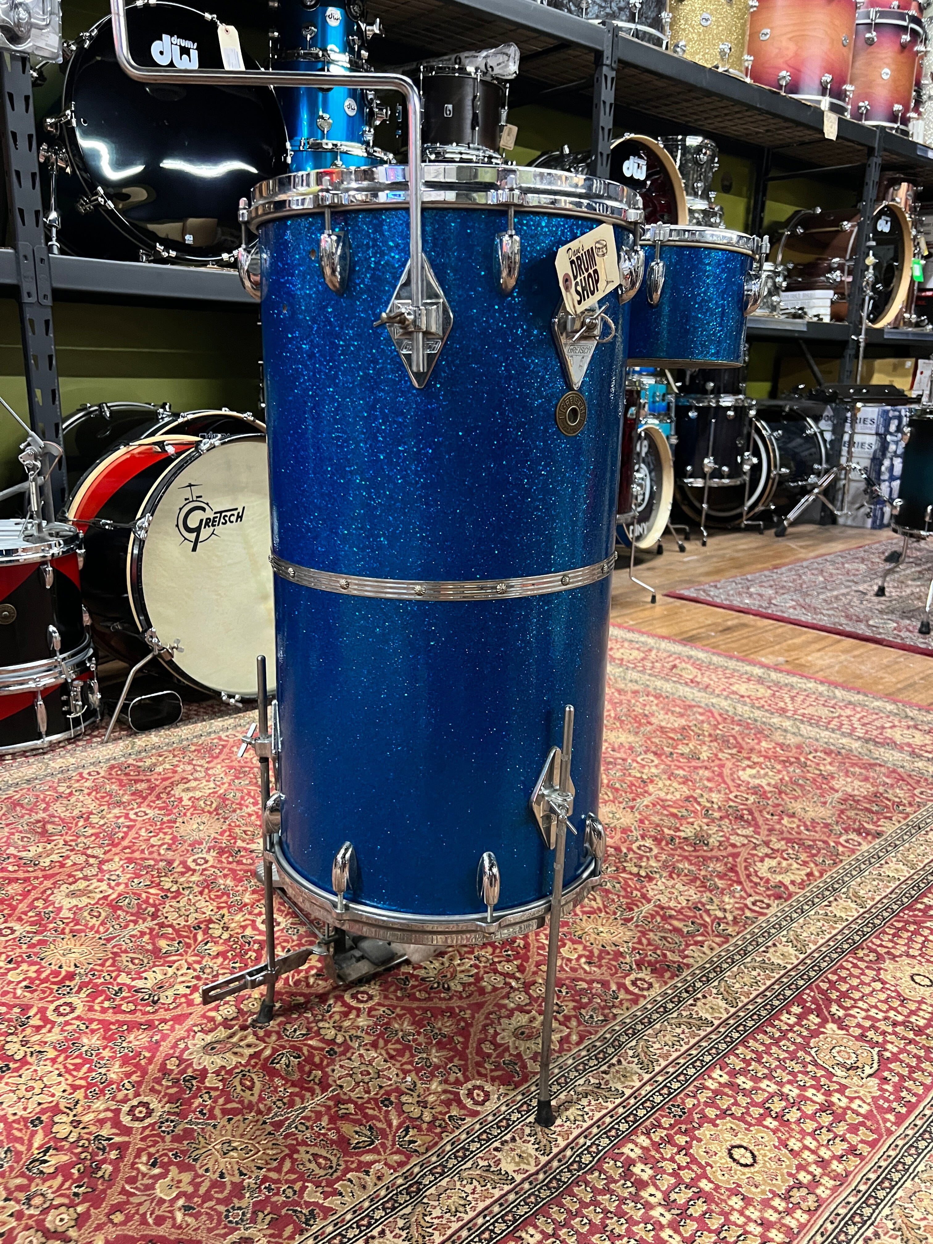 Gretsch Cocktail Drum Set 1960s Blue (PX4183) drum kit Gretsch