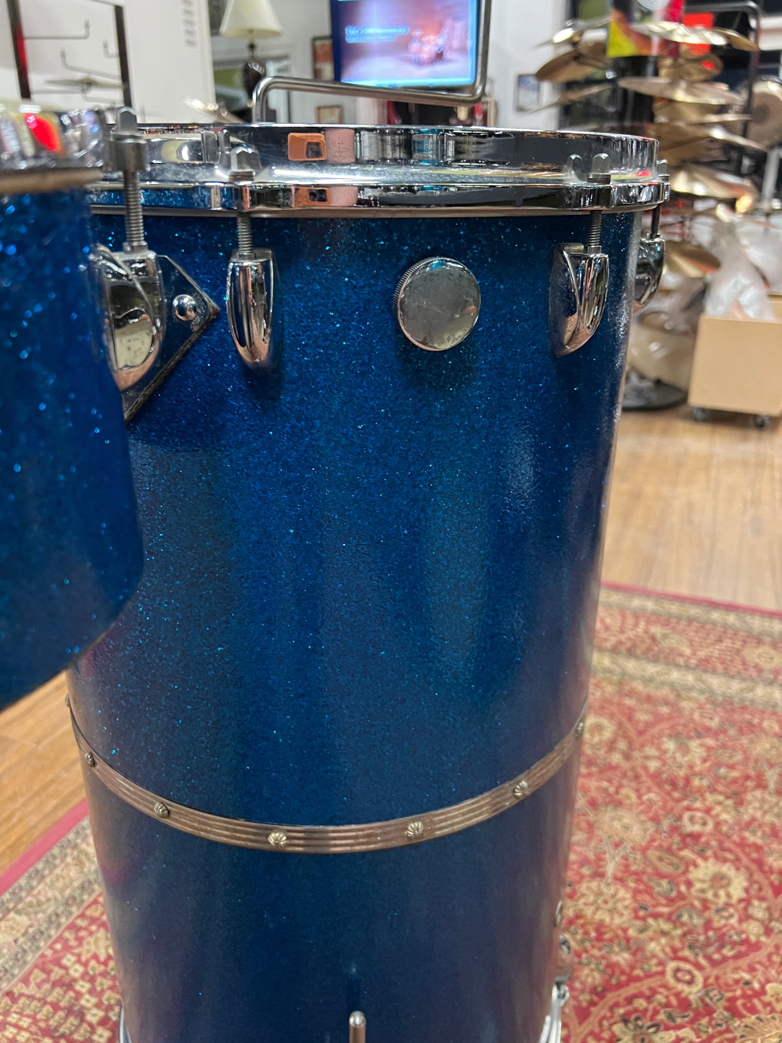 Gretsch Cocktail Drum Set 1960s Blue (PX4183) drum kit Gretsch