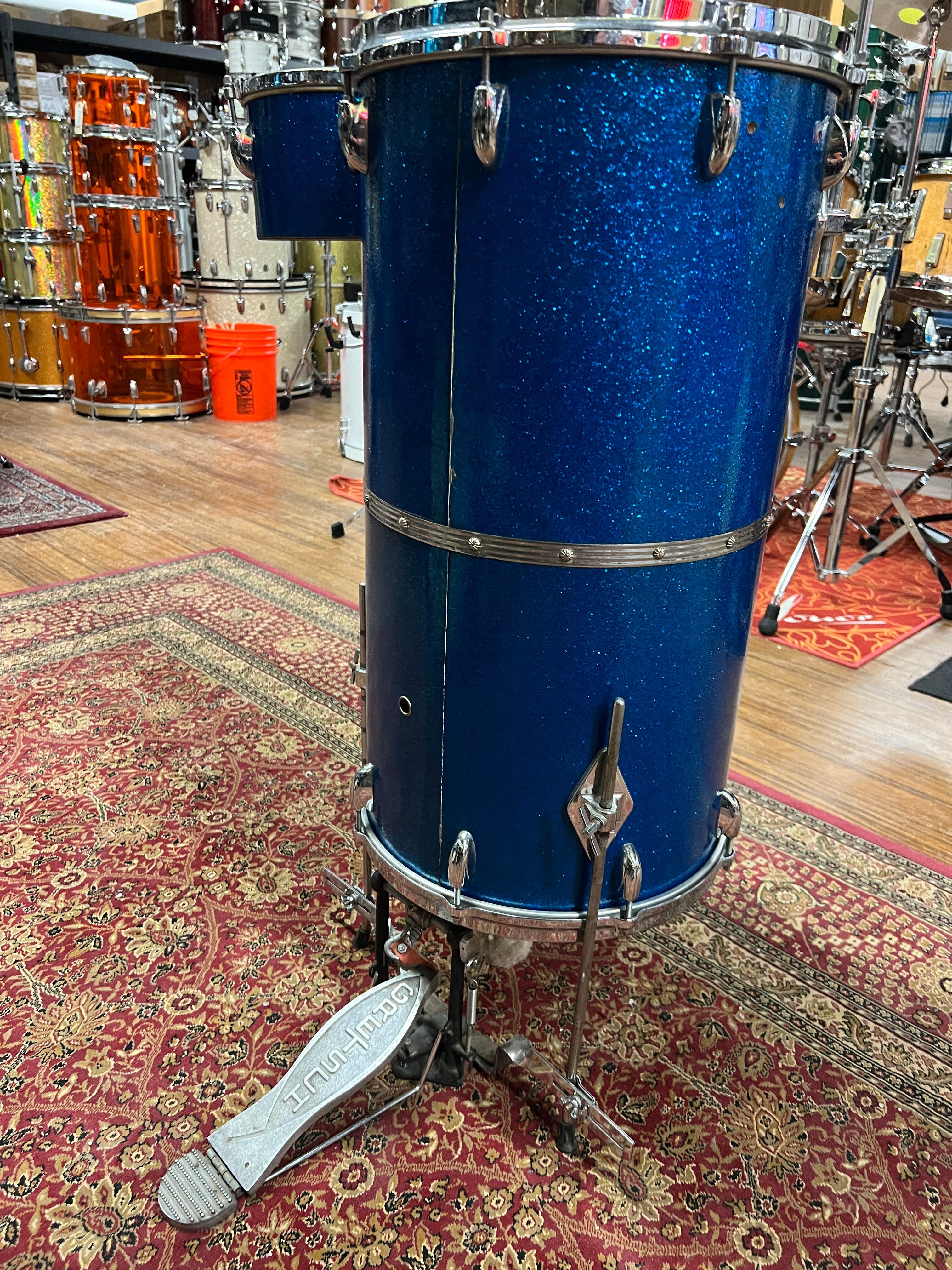 Gretsch Cocktail Drum Set 1960s Blue (PX4183) drum kit Gretsch