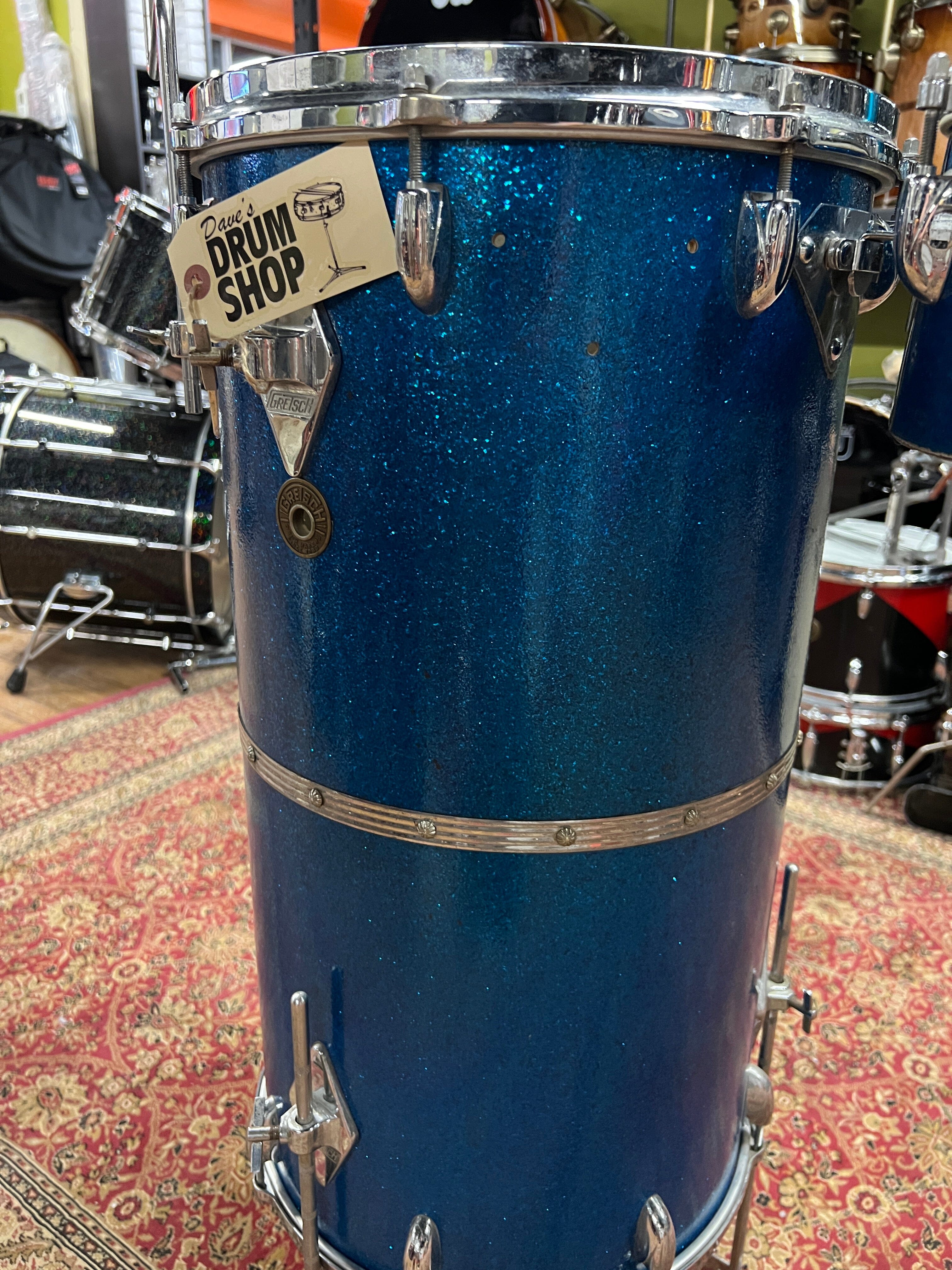 Gretsch Cocktail Drum Set 1960s Blue (PX4183) drum kit Gretsch