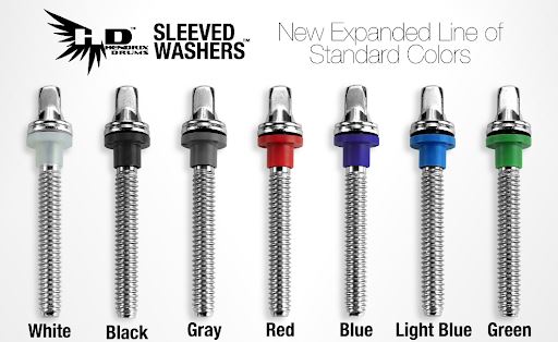 Hendrix Sleeved Washers 100 Pack - New drum kit hendrix