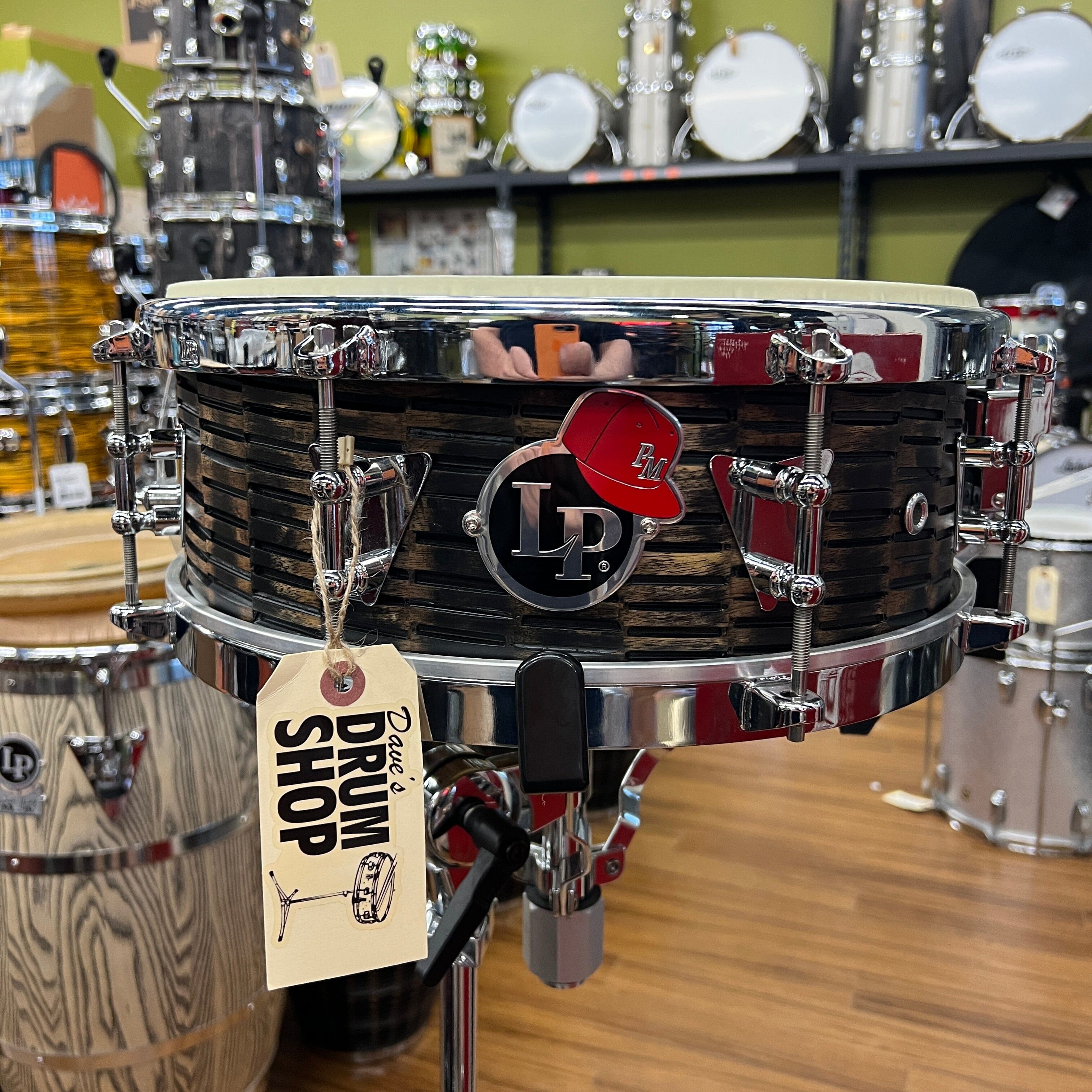 LP® PEDRITO MARTINEZ 5 ½” X 14” DEEP CUT MANGO HAND SNARE (LP5514-PM) drum kit LP