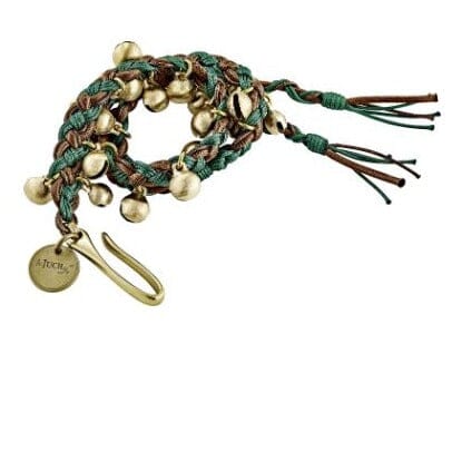 MEINL Ajuch Bells, Small, Brown & Turquoise Rope (MABS) bells Meinl