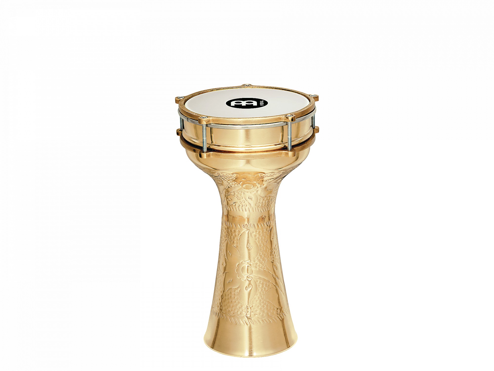 Meinl Copper Darbuka, Hand-hammered, Brass-plated 7 1/2" x 14 3/4" (HE-214) Hand Drums Meinl