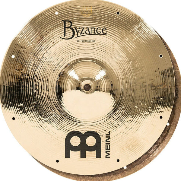MEINL Cymbals 13" Byzance Brilliant Fast Hi-Hats (B13FH) Hi-Hats Meinl 