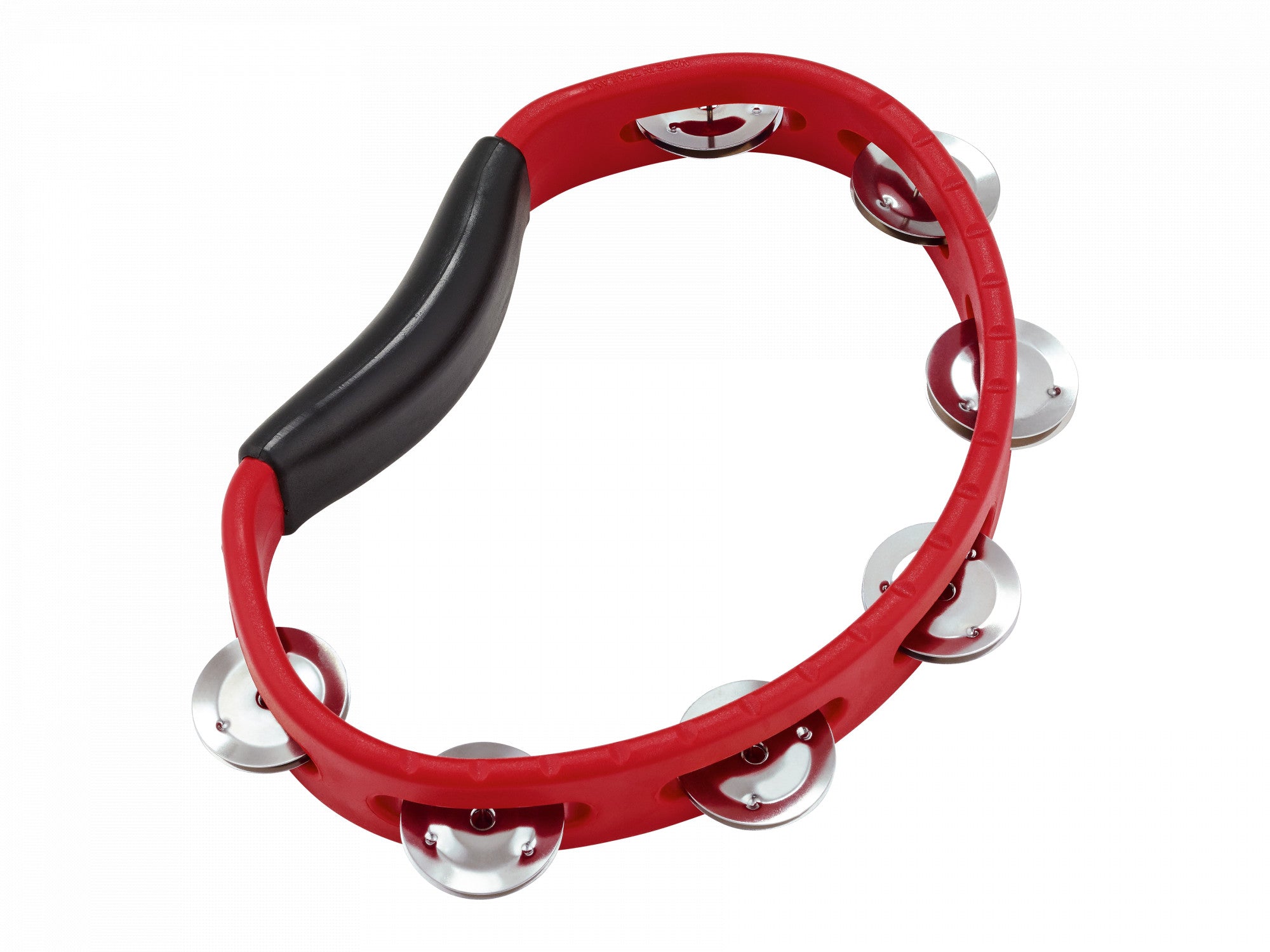 MEINL Percussion Headliner Series ABS Hand Tambourine, Red, 1 row (HTR) Tambourines Meinl