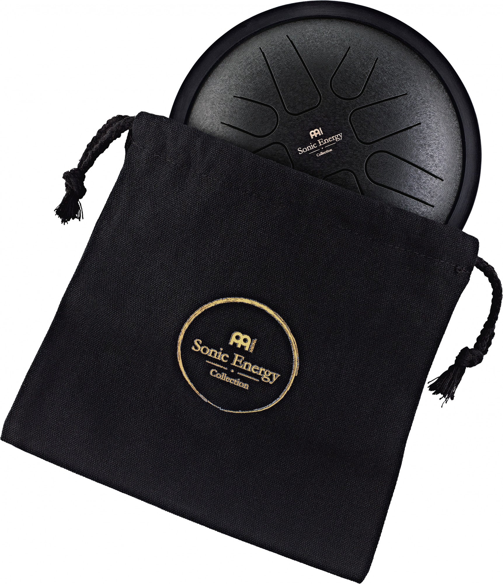 MEINL Sonic Energy Small Steel Tongue Drum F Minor, 8 Notes, Black, 7"/18 cm (SSTD1BK) Percussion Meinl