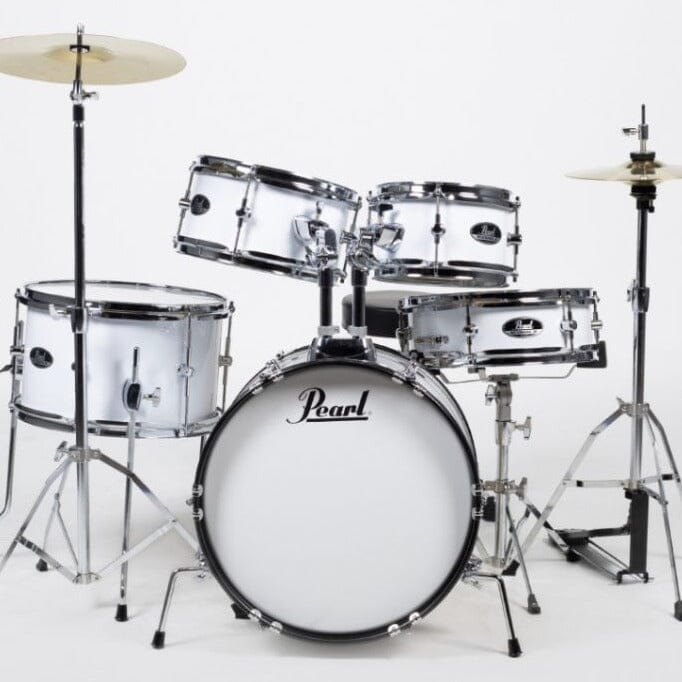Pearl Roadshow Junior Complete Set, Pure White (RSJ465CC33) drum kit Pearl