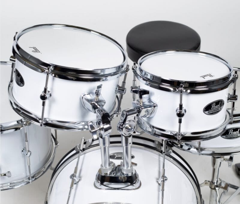 Pearl Roadshow Junior Complete Set, Pure White (RSJ465CC33) drum kit Pearl