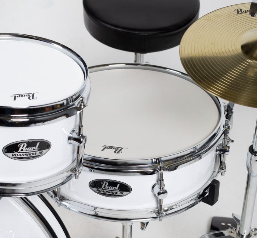 Pearl Roadshow Junior Complete Set, Pure White (RSJ465CC33) drum kit Pearl