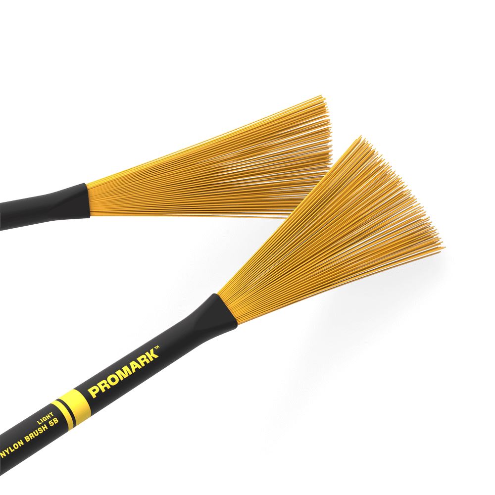 ProMark Light Nylon Drum Brushes, Yellow 5B (PMNB5B) brushes Promark