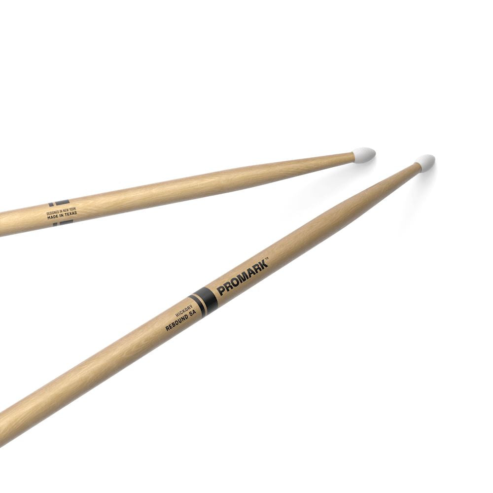 ProMark Rebound 5A Lacquered Hickory Drum Stick, Nylon Tip (RBH565N) DRUM STICKS Promark