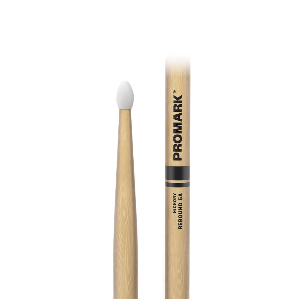 ProMark Rebound 5A Lacquered Hickory Drum Stick, Nylon Tip (RBH565N) DRUM STICKS Promark