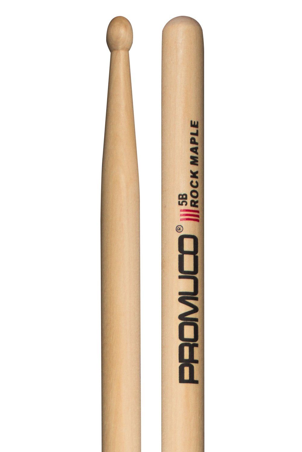 Promuco Rock Maple 5B Drumsticks, Wood Tip, 12 pack DRUM STICKS Promuco