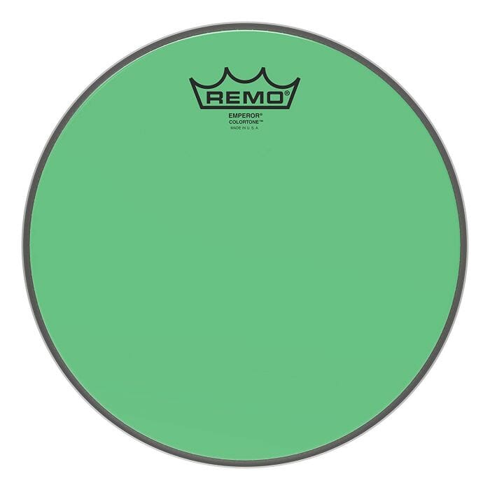 Remo 10" Emperor Colortone Drum Head, Green (BE0310CTGN) Drum Heads Remo