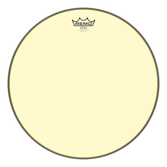 Remo 18" Colortone Emperor Drum Head, Yellow (BE-0318-CT-YE) Drum Heads Remo