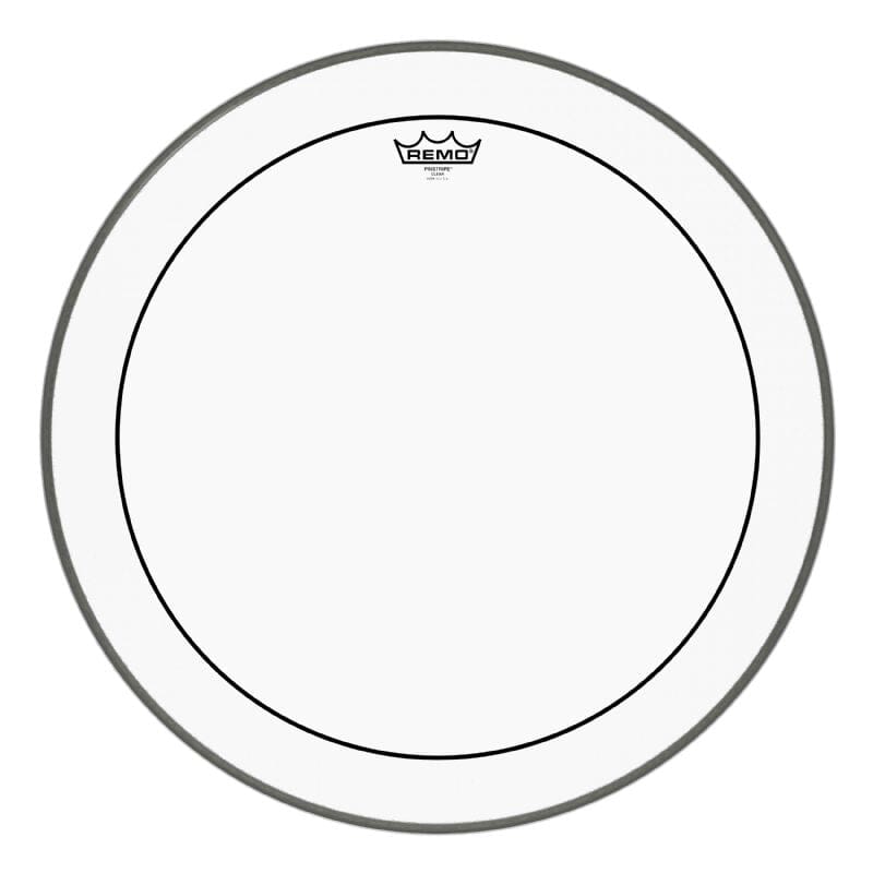 REMO 22" Pinstripe Clear Bass Drum Head (PS-1322-00) Drum Heads Remo
