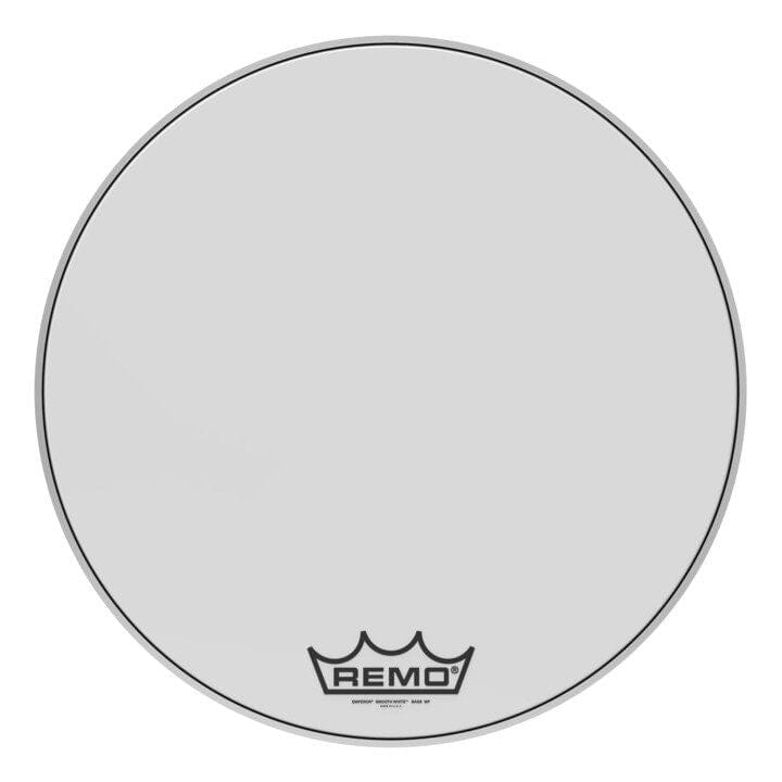 Remo 24" Emperor Smooth White Bass Drum Head, Crimped (BB-1224-MP) Drum Heads Remo