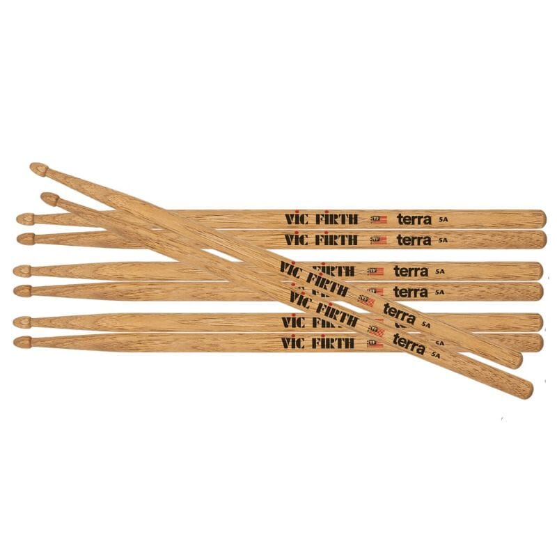 Vic Firth American Classic 5AT Terra Series Drumsticks, 4-Pair Value Pack (P5AT4PK) DRUM STICKS Vic Firth