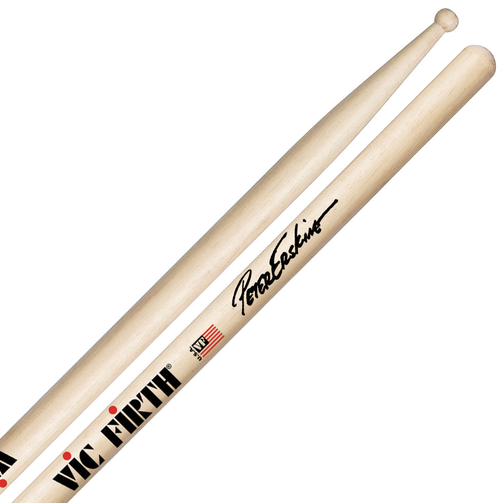 Vic Firth Peter Erskine Signature Drumsticks, Hickory, Natural (SPE) DRUM STICKS Vic Firth
