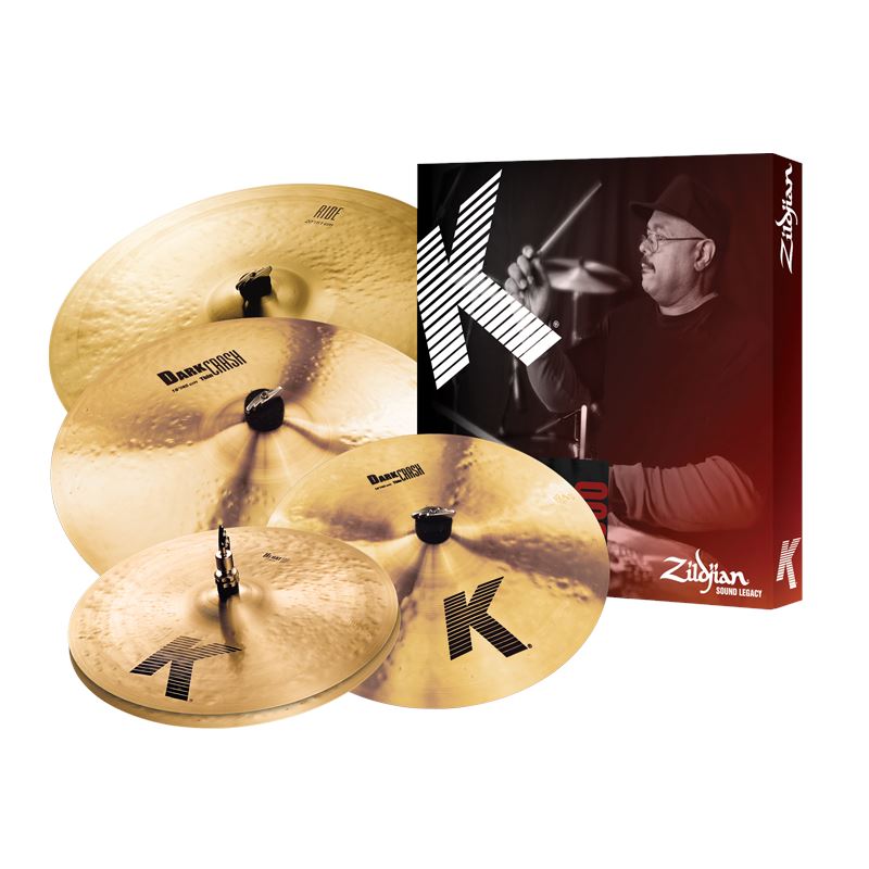 Zildjian K Dark Box Set Free 18" drum kit Zildjian