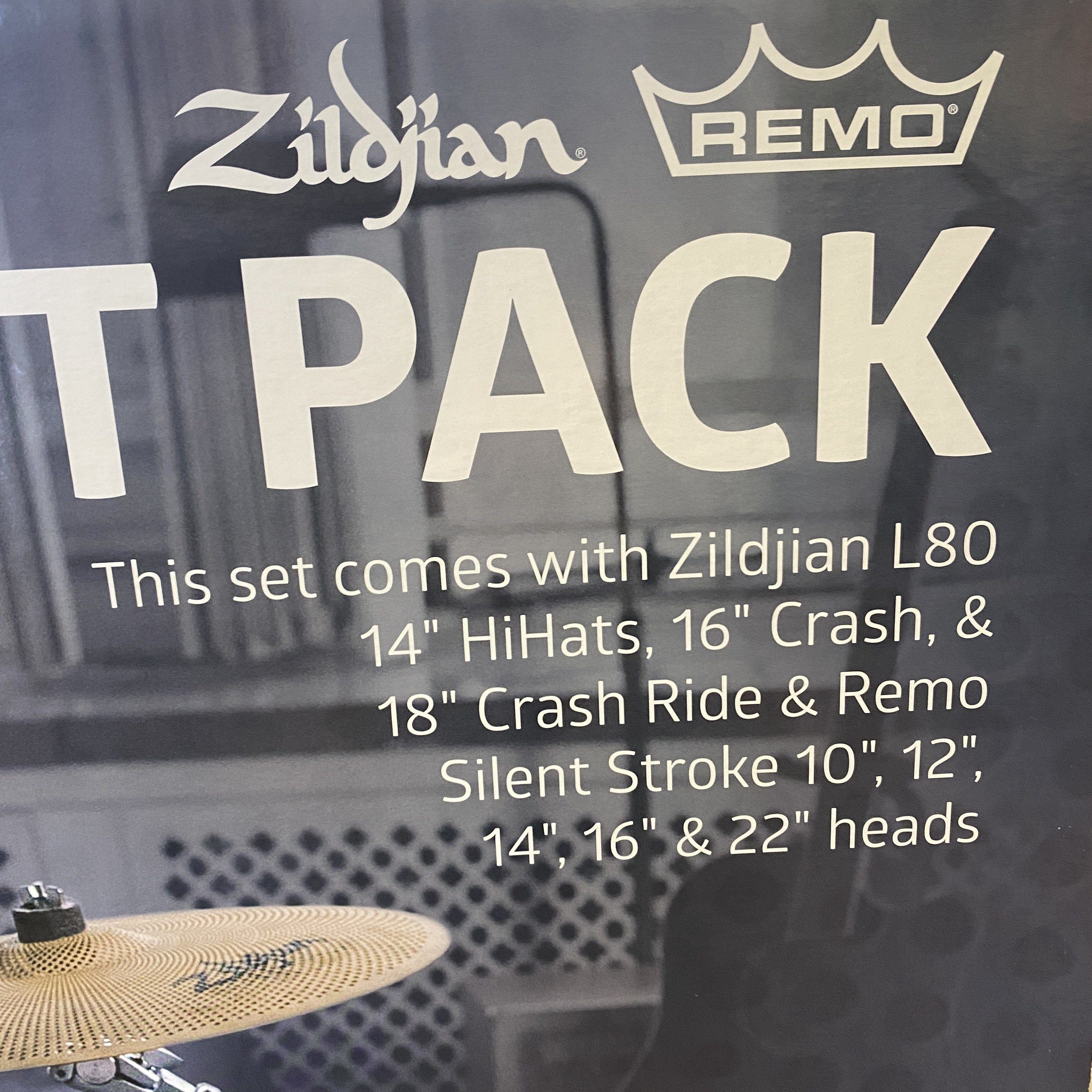 Zildjian Low Volume Cymbal Remo Silent Stroke Pack drum kit Zildjian